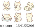 可愛的貓插圖集 134155206
