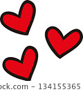 Hand-drawn heart symbol 134155365