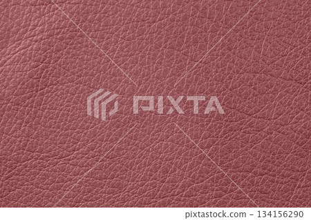 Grainy leather texture in trendy Dusty Rose color with detailed natural creases and soft sheen. Natural background for fashion design, product mockups, feminine style, pastel color trends 134156290
