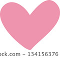 Hand-drawn heart symbol 134156376