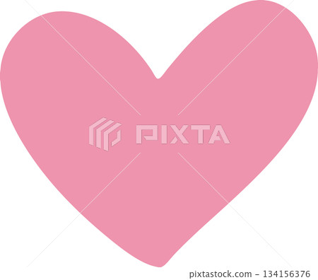 手繪心形符號 134156376
