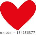Hand-drawn heart symbol 134156377