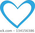 Heart mark 134156386