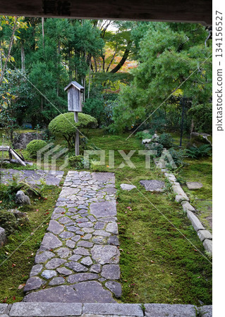 The approach to Hosen-in Temple in Ohara, Kyoto 134156527