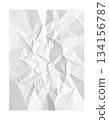 White Crumpled Paper Texture Full Frame 134156787