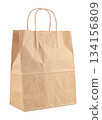 Kraft Paper Shopping Bag with Twisted Handles 134156809