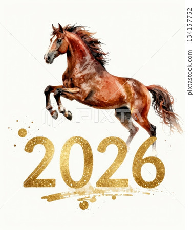 2026 Horse year theme for new year 2026 Horse year theme for new year 134157752