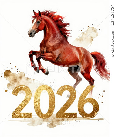 2026 Horse year theme for new year 2026 Horse year theme for new year 134157754