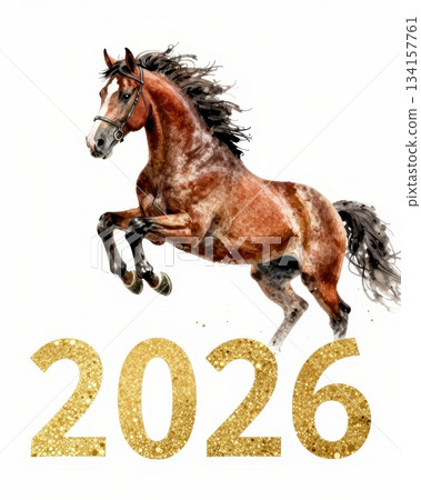 2026 Horse year theme for new year 2026 Horse year theme for new year 134157761