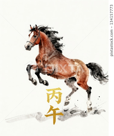 2026 Horse year theme for new year 2026 Horse year theme for new year 134157773