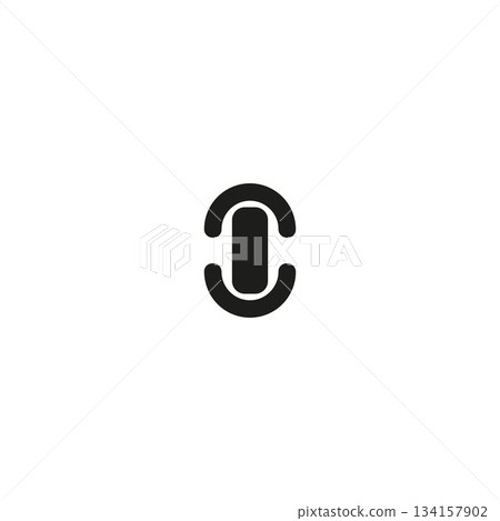 Vector icon of a classic microphone, perfect for audio, music, or podcast designs. Black and white, isolated on a white background. Editable stroke. 134157902