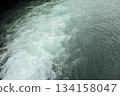 Rushing Water Flowing in sea. Water Texture, rushing water flowing texture. Water background. 134158047