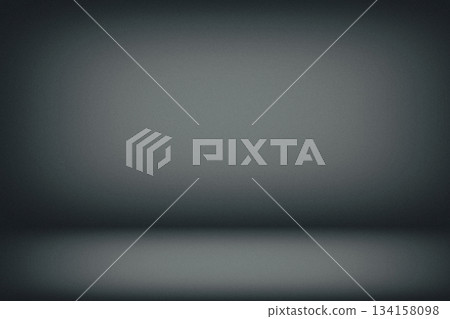 Abstract Luxury Asphalt Gradient Studio Backdrop (Color Trend 2026) with Grains 134158098