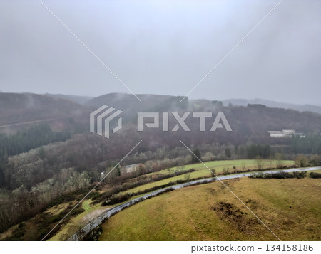 Esch-Sur-Sure, Wiltz, Grand Duche De Luxembourg, December 7, 2025, Wiltz MistClad Pasture Ridge Esch-Sur-Sure, Wiltz, Grand Duche De Luxembourg, December 7, 2025, Wiltz MistClad Pasture Ridge 134158186