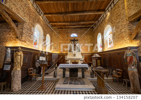 Parfondeval, Vervins, Aisne, Hauts-de-France, Grand-Est, France, August, 28th, 2025, Decorative Parfondeval, Vervins, Aisne, Hauts-de-France, Grand-Est, France, August, 28th, 2025, Decorative 134158207