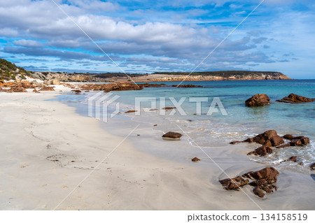 Stokes Bay Beach with white sand and turquoise water, Australia Stokes Bay Beach with white sand and turquoise water, Australia 134158519