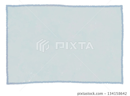 Simple muted blue background colored square frame 134158642
