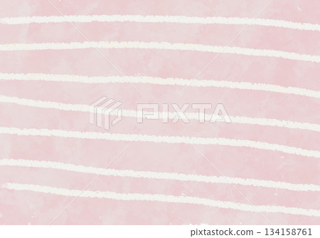 Crayon-touch striped background (pink) 134158761