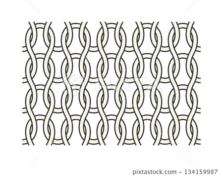 Enlarged view of simple knit stitches - Stockinette knitting yarn illustration and knitting image illustration 134159987