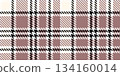Classic Houndstooth Tartan Pattern in Brown Black and White Colors 134160014