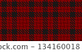 Red and Black Buffalo Check Tartan Christmas Pattern 134160018