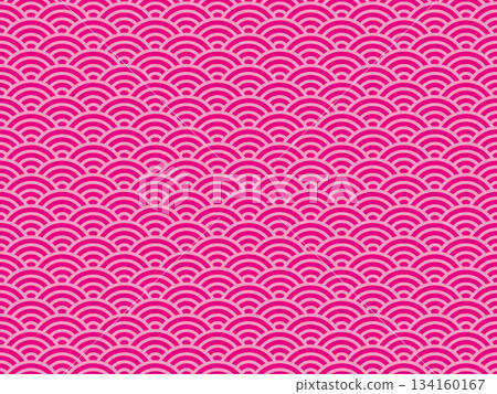 Pink Seigaiha pattern Pink Seigaiha pattern 134160167
