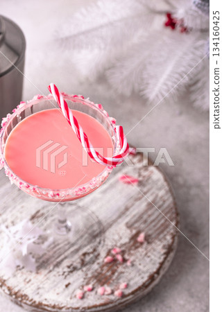 Christmas drink pink peppermint martini Christmas drink pink peppermint martini 134160425