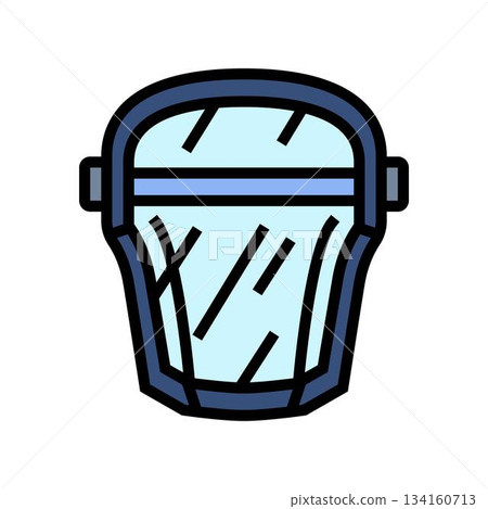 splash proof face mask color icon vector illustration splash proof face mask color icon vector illustration 134160713