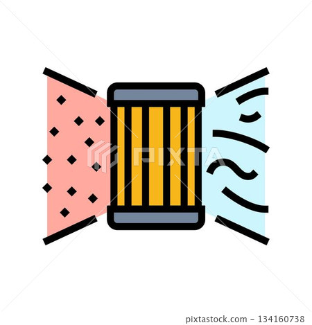 pollen filter for air purifier color icon vector illustration pollen filter for air purifier color icon vector illustration 134160738