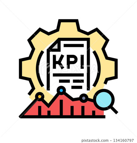 business insights and kpis color icon vector illustration business insights and kpis color icon vector illustration 134160797