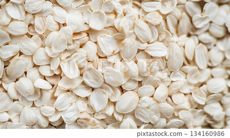Close-Up of Sesame Seeds with Soft White Texture Close-Up of Sesame Seeds with Soft White Texture 134160986