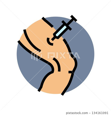 person injecting steroid thigh color icon vector illustration person injecting steroid thigh color icon vector illustration 134161091