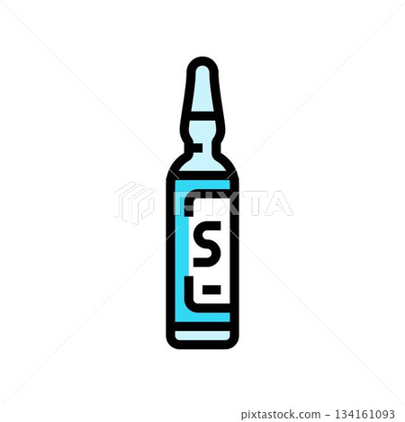 steroid ampoule label color icon vector illustration steroid ampoule label color icon vector illustration 134161093