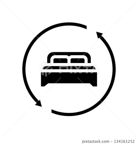 change bedding regularly glyph icon vector illustration change bedding regularly glyph icon vector illustration 134161252