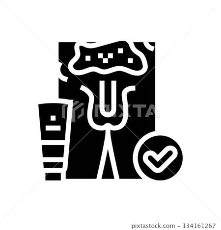 apply intimate cream glyph icon vector illustration 134161267