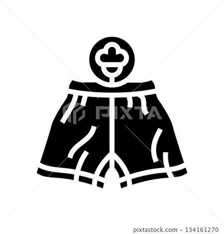wear breathable fabrics like cotton glyph icon vector illustration 134161270