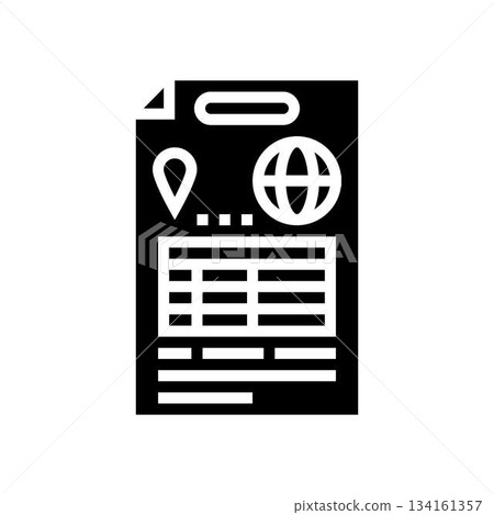 relocation plan document glyph icon vector illustration relocation plan document glyph icon vector illustration 134161357