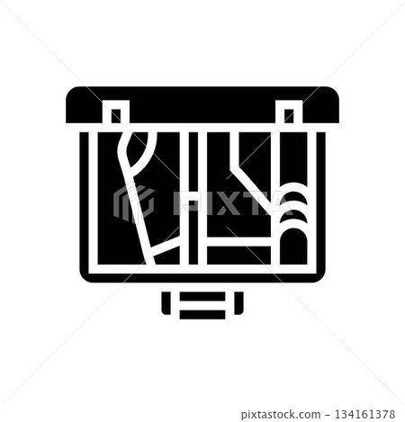 packing suitcase for journey glyph icon vector illustration packing suitcase for journey glyph icon vector illustration 134161378
