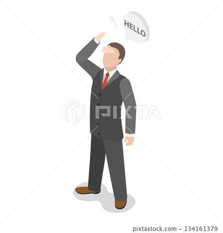 3D Isometric Flat Vector Illustration of Sign Language, Character Showing Simple Sign Language Phrases, Greetings, Thank You, Help, Family. Item 6 3D Isometric Flat Vector Illustration of Sign Language, Character Showing Simple Sign Language Phrases, Greetings, Thank You, Help, Family. Item 6 134161379