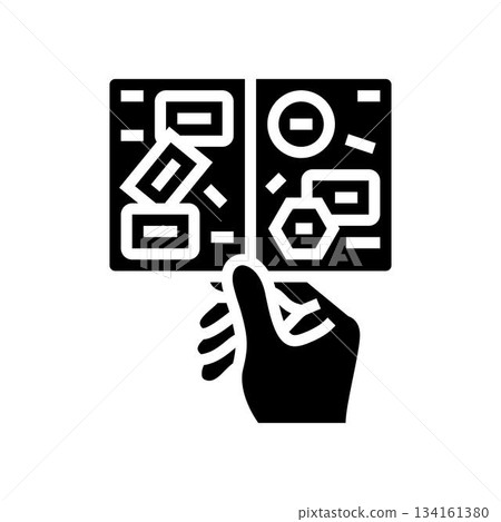exit stamp on passport glyph icon vector illustration 134161380