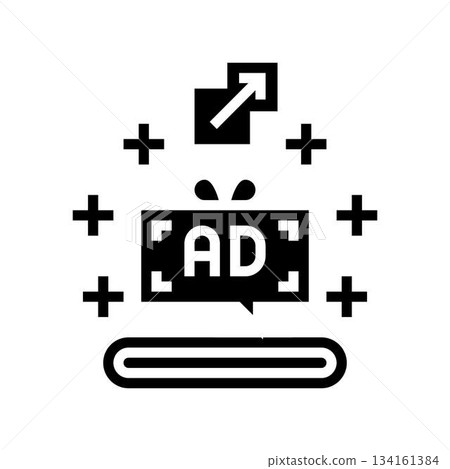 promotional offer glyph icon vector illustration promotional offer glyph icon vector illustration 134161384