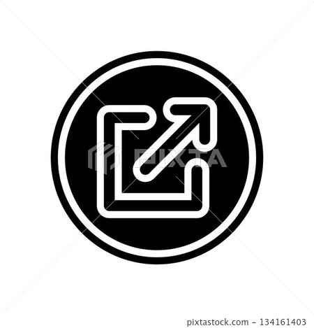 share link button glyph icon vector illustration share link button glyph icon vector illustration 134161403
