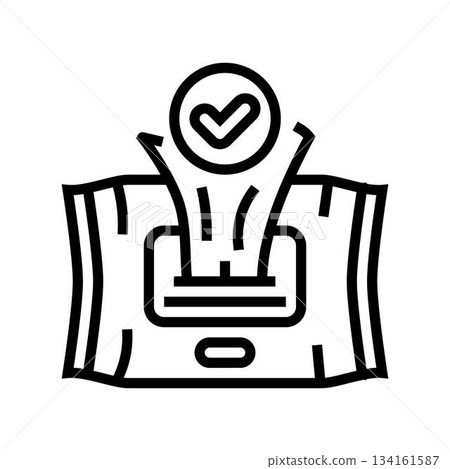 use intimate wipes line icon vector illustration use intimate wipes line icon vector illustration 134161587