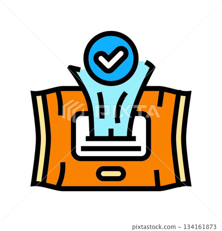 use intimate wipes color icon vector illustration 134161873