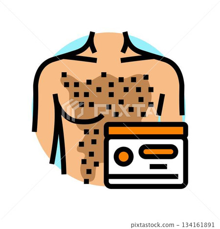 use an exfoliating scrub for body color icon vector illustration use an exfoliating scrub for body color icon vector illustration 134161891