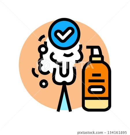 use an intimate wash for sensitive areas color icon vector illustration use an intimate wash for sensitive areas color icon vector illustration 134161895