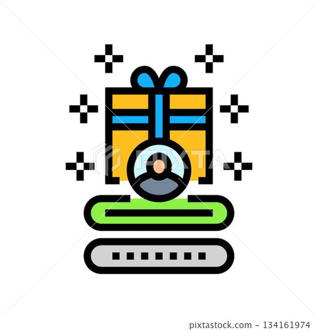 signup bonus color icon vector illustration 134161974