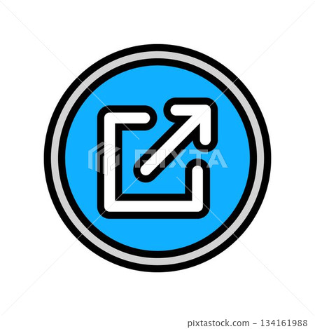 share link button color icon vector illustration 134161988