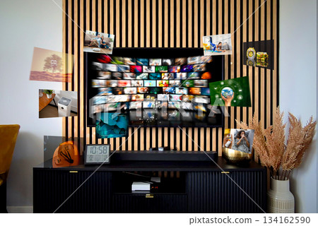VOD multimedia TV streaming concept 134162590