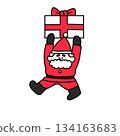 Santa carrying presents 134163683